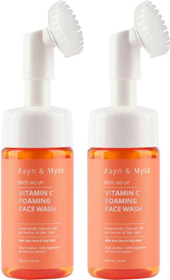 ZM Zayn & Myza Vitamin C Foaming , Brightens Skin, All Skin Types (Pack of 2) Face Wash Price in India