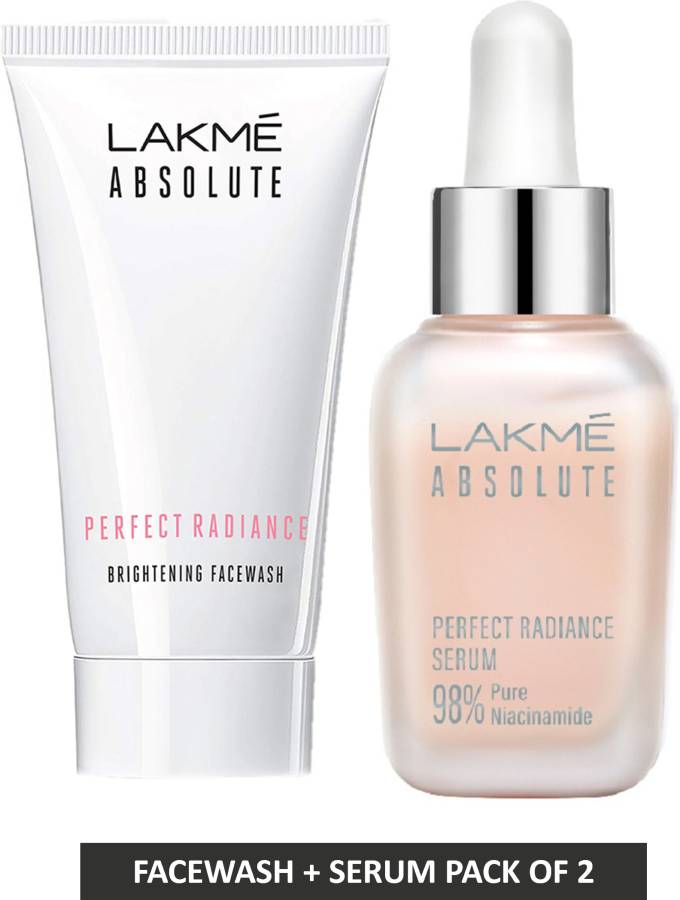 Lakme Absolute Perfect Radiance Intense Brightening Facewash and Serum Face Wash Price in India