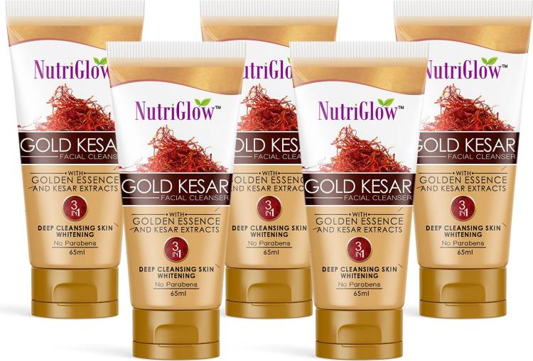 NutriGlow Gold Kesar Facial Cleanser (Pack of 5) Face Wash Price in India