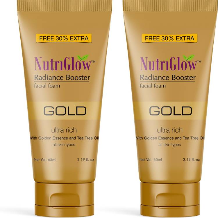 NutriGlow Gold Radiance Booster Foam (Pack of 2) Face Wash Price in India