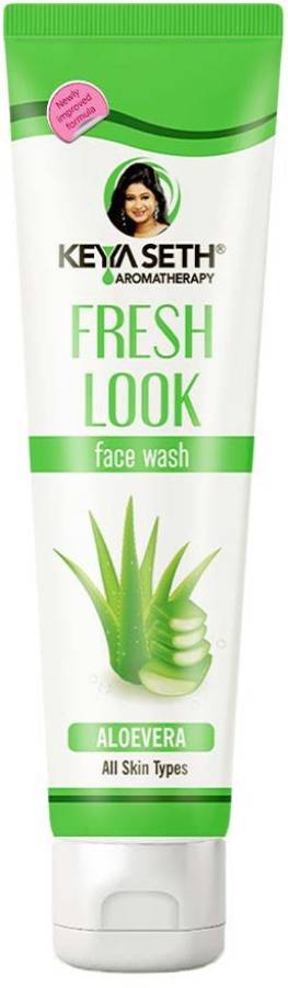 KEYA SETH AROMATHERAPY Fresh Look Aloe Vera Gel  Deep cleanser Soothes Nourishes Reduces Blemishes & Moisturizing for All Skin Type, 100ml Face Wash Price in India