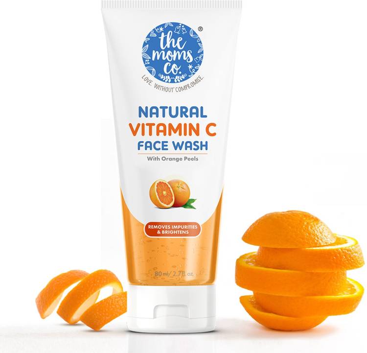 The Moms Co. Natural Vitamin C  Clean & Brighten Skin Oil Free Look Instant Glow Face Wash Price in India