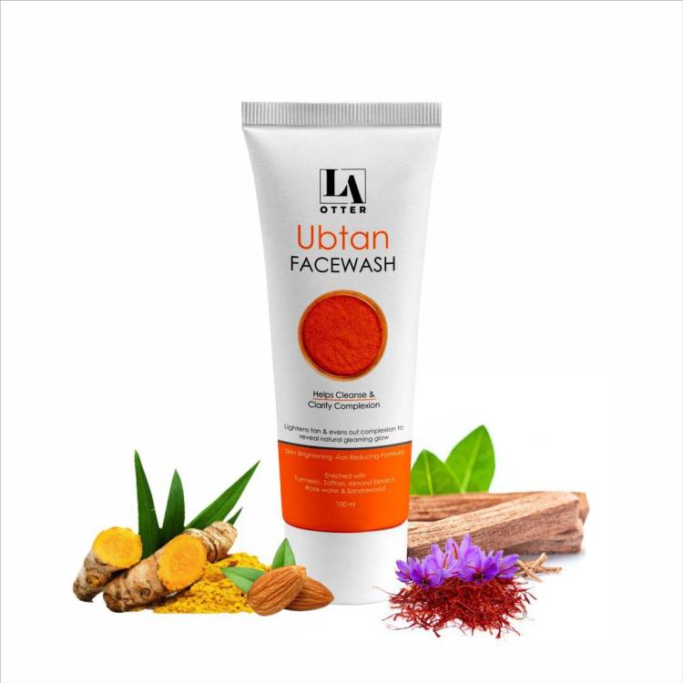 LA OTTER All Natural Ubtan  for Tan Removal and Skin Brightning Face Wash Price in India