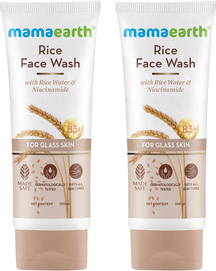 Mamaearth Rice  With Rice Water & Niacinamide for Glass Skin Face Wash Price in India