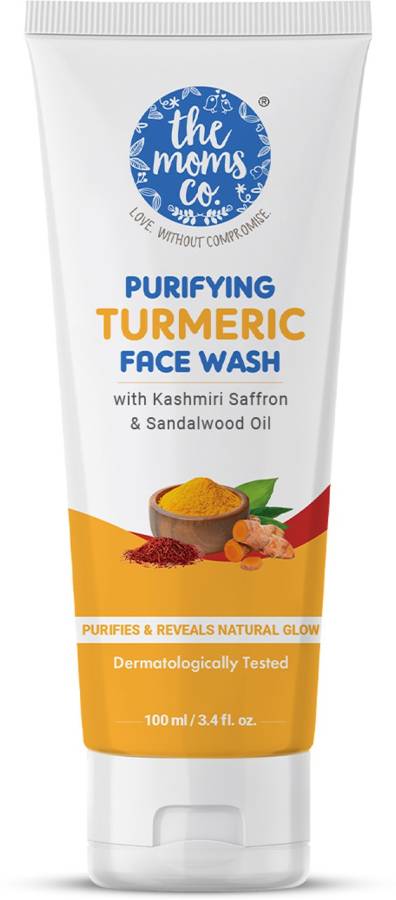 The Moms Co. The Moms Co Purifying Turmeric  with Kashmiri Saffron & Sandalwood Oil Face Wash Price in India