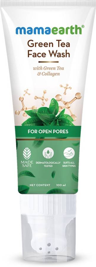 mamaEarth Green Tea  With Green Tea & Collagen For Open Pores Face Wash Price in India