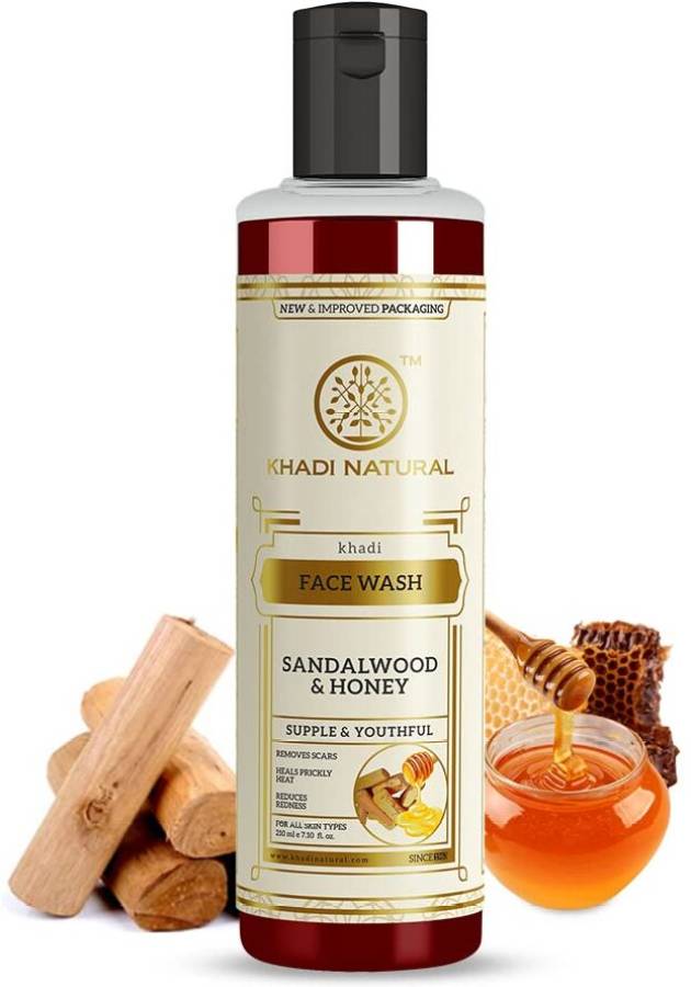 KHADI NATURAL Sandalwood & Honey  for Removes Scars Face Wash Price in India