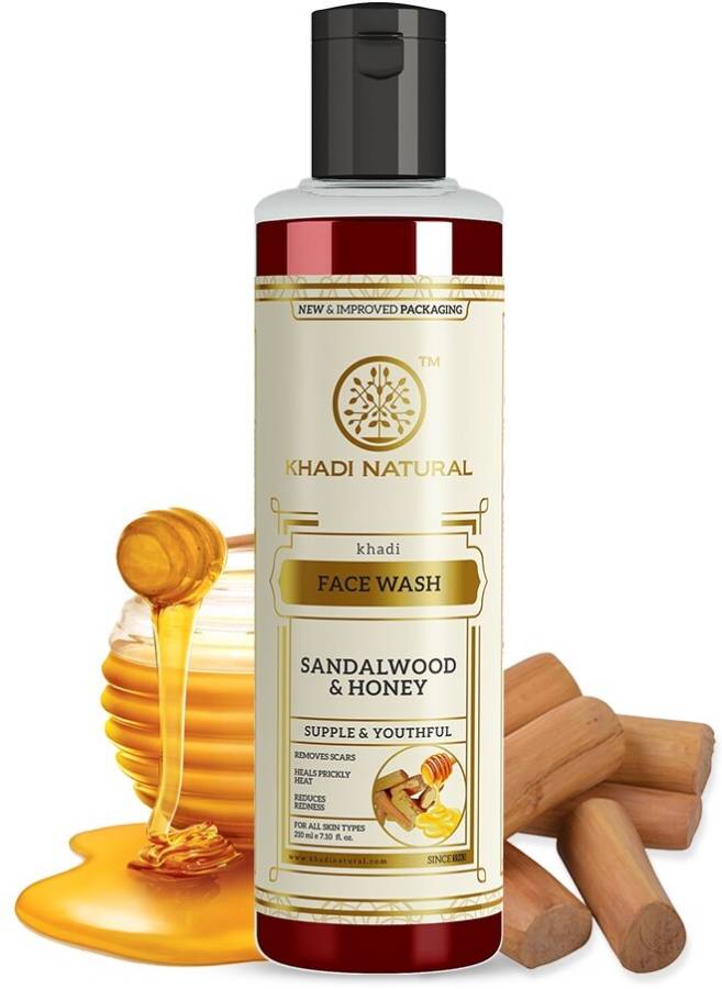 KHADI NATURAL Sandalwood & Honey  Face Wash Price in India