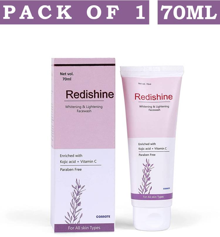 Redishine Whitening & Lightening and Vitamin C Facewash Pack of 1 Face Wash Price in India
