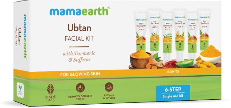 MamaEarth Ubtan Facial Kit with Turmeric & Saffron for Glowing Skin Price in India
