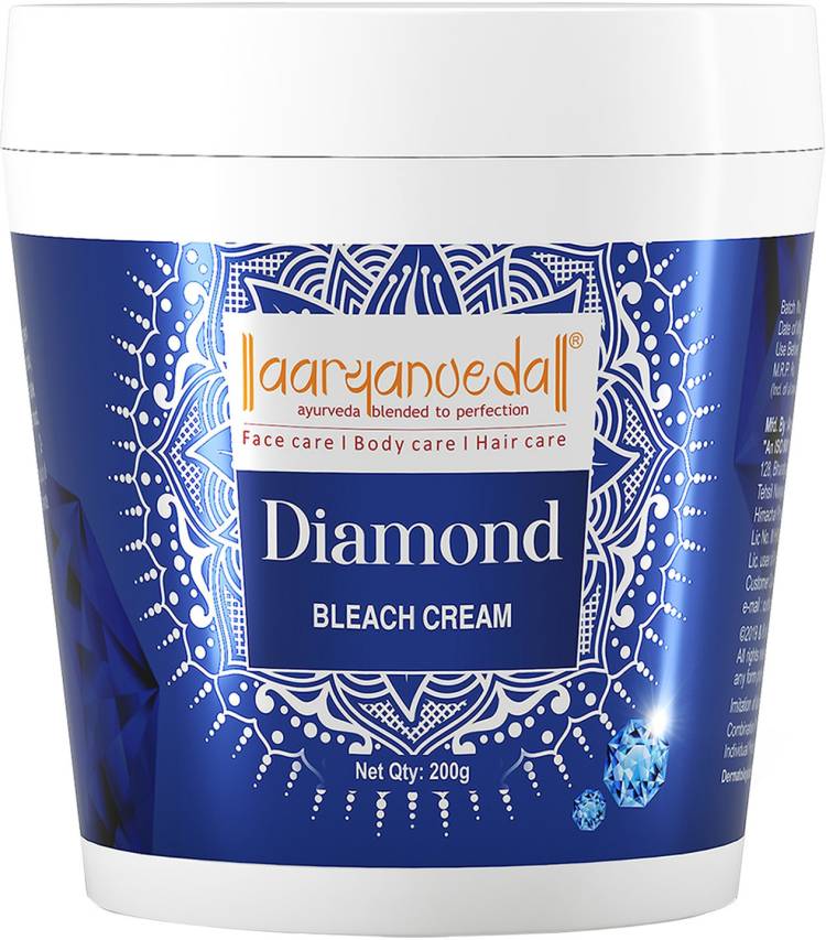 Aryanveda Diamond Bleach for Instant Bright Look For All Skin Types, Both Men and Women Price in India