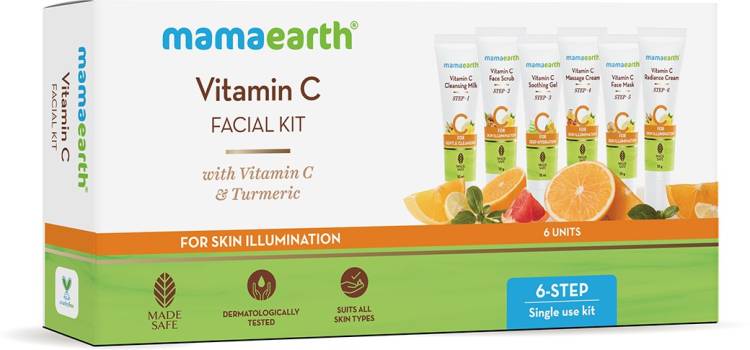 MamaEarth Vitamin C Facial Kit with Vitamin C & Turmeric for Skin Illumination Price in India