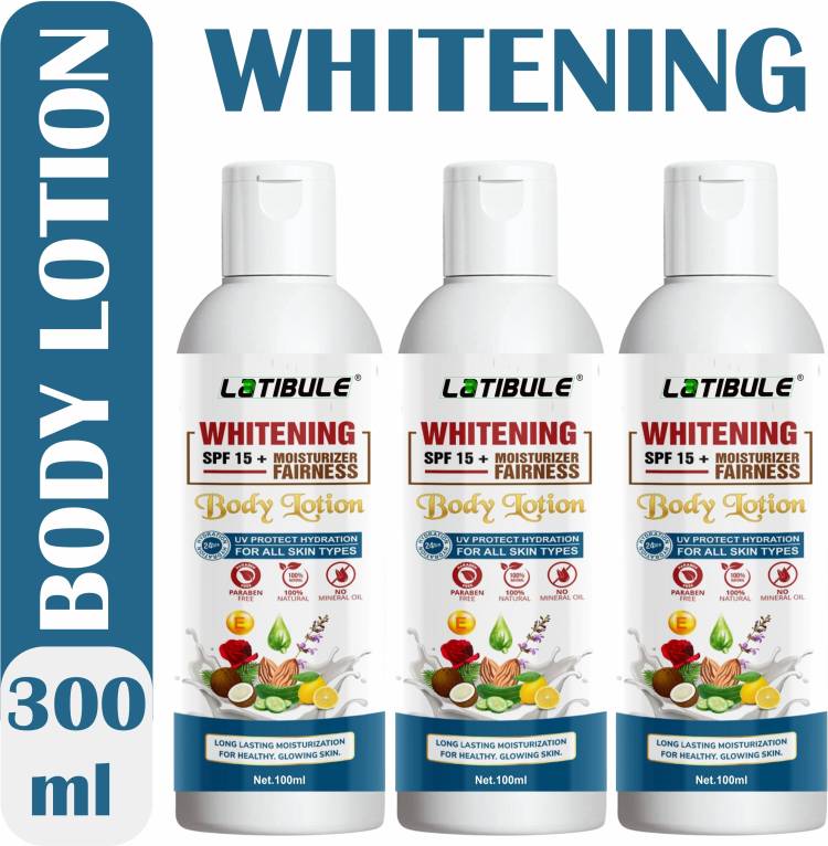 Latibule Whitening Body Lotion Moisturiser Fairness For Face, Hand & Body,100% Natural Price in India
