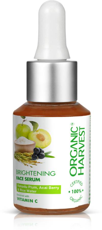 Organic Harvest Brightening Face Serum: Kakadu Plum, Acai Berry & Rice Water, For Glowing Skin Price in India
