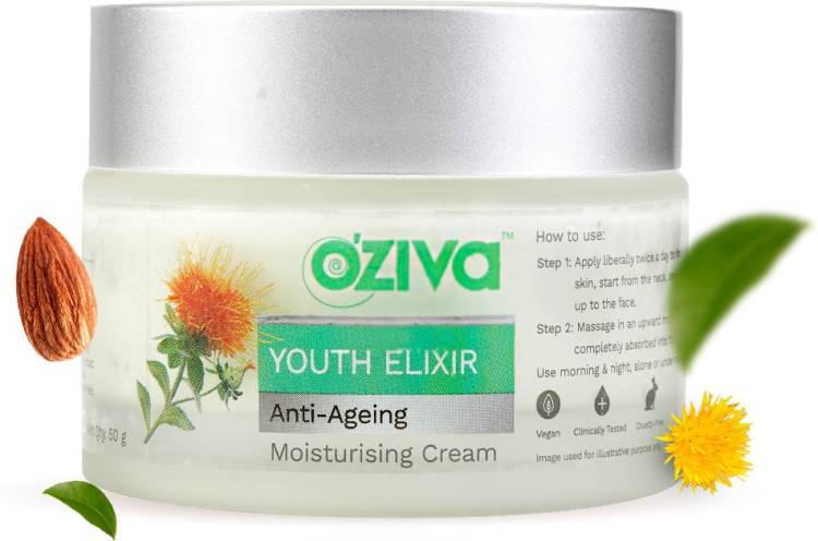OZiva YouthElixir Anti-Ageing Moisturising Cream for Wrinkle Reduction&Skin Tightening Price in India