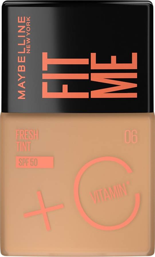 MAYBELLINE NEW YORK Fit Me Fresh Tint With SPF 50 & Vitamin C, Shade 06, 30 ml Foundation Price in India