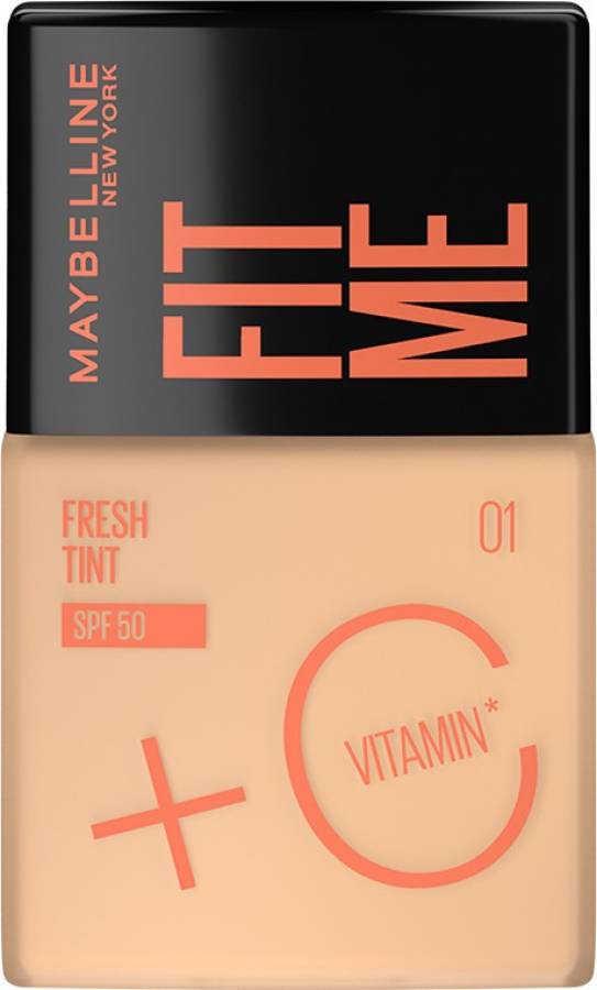 MAYBELLINE NEW YORK Fit Me Fresh Tint With SPF 50 & Vitamin C, Shade 01, 30 ml Foundation Price in India