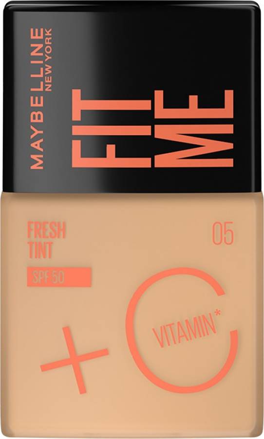 MAYBELLINE NEW YORK Fit Me Fresh Tint With SPF 50 & Vitamin C, Shade 05, 30 ml Foundation Price in India