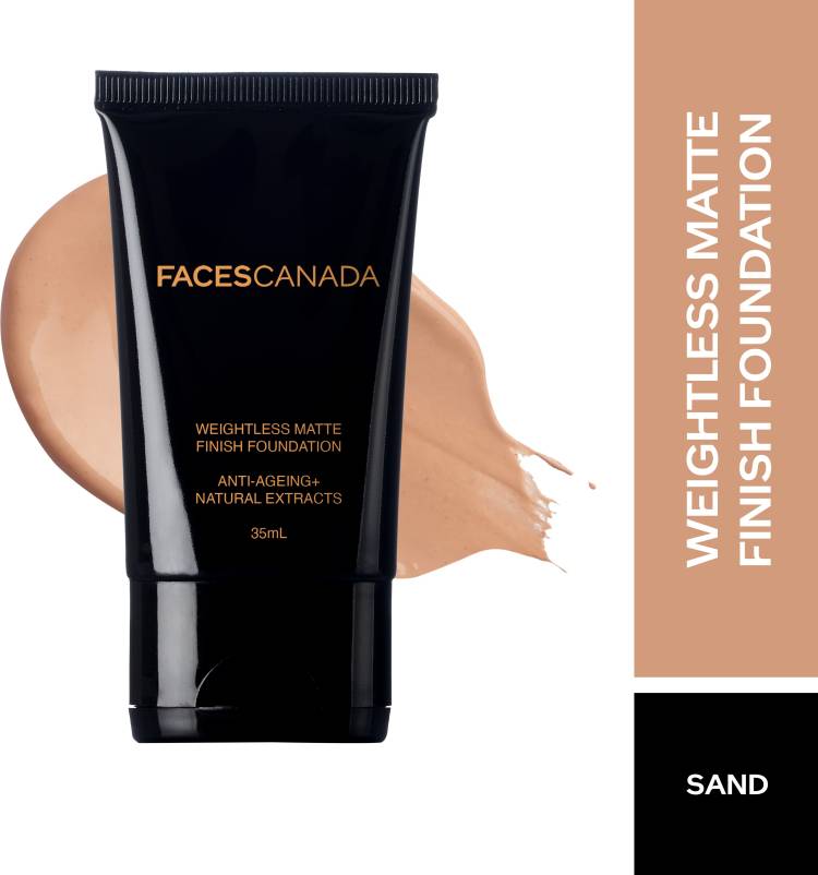 FACES CANADA Weightless Matte Finish Foundation Sand 04 35ml Foundation Price in India