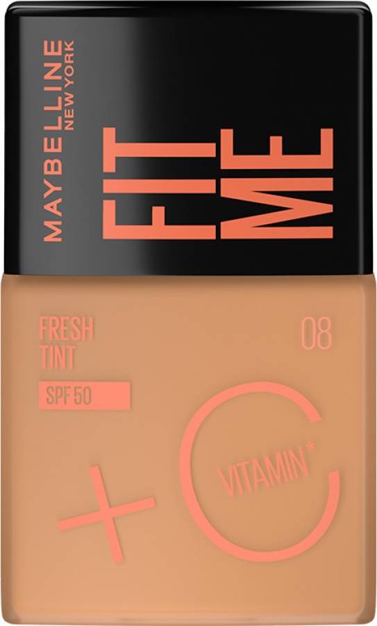 MAYBELLINE NEW YORK Fit Me Fresh Tint With SPF 50 & Vitamin C, Shade 08, 30 ml Foundation Price in India
