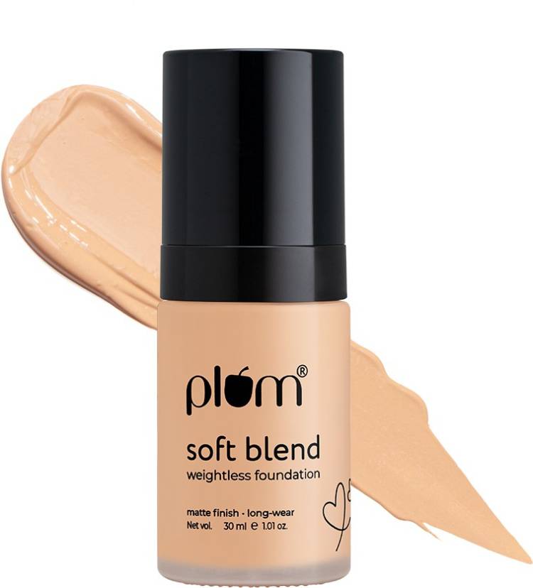 Plum Soft Blend Weightless Foundation | Matte Finish | Hydrating | Halo Sand - 105P Foundation Price in India