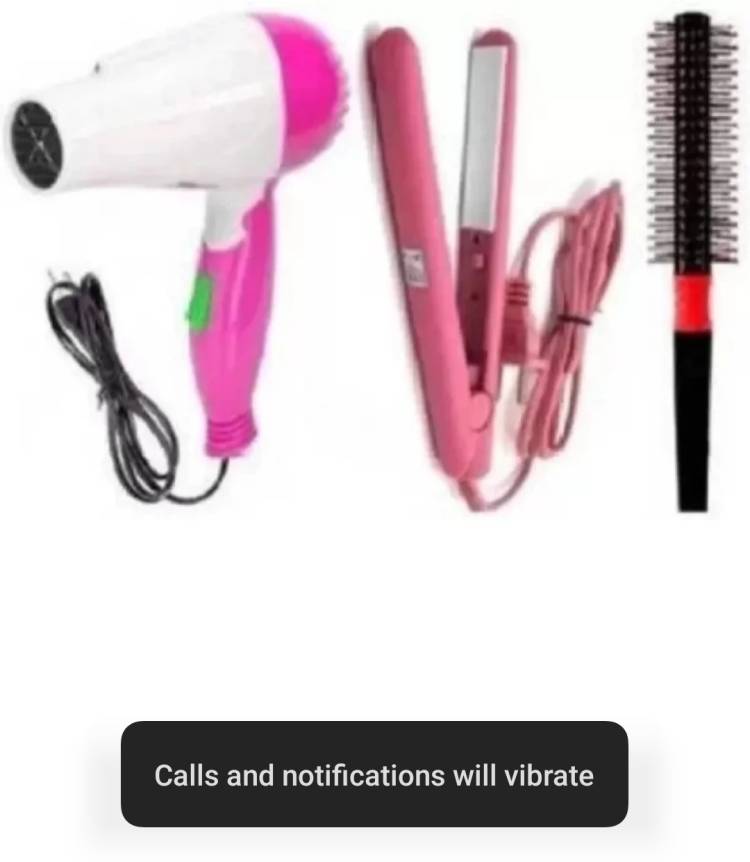 BLUEFUSION Best quality hair dryer + comb +mini straightener Hair Dryer Price in India