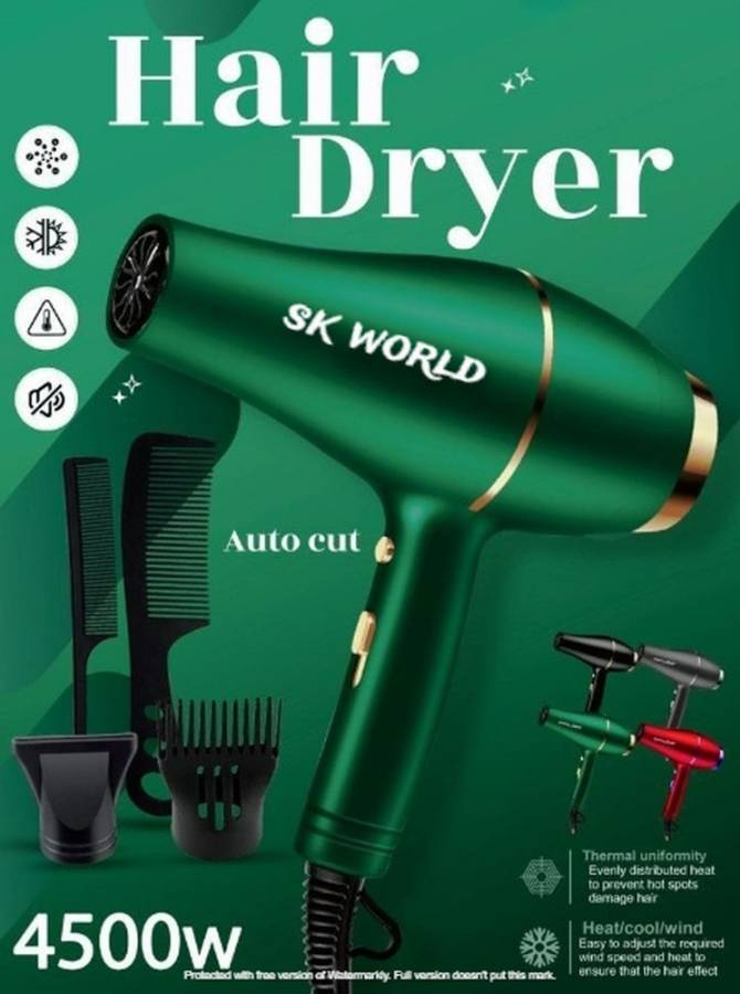 Sk world Hair Deyer High speed Salon Grade Hair Dryer Professional Stylish Hair Dryers Hair Dryer Price in India
