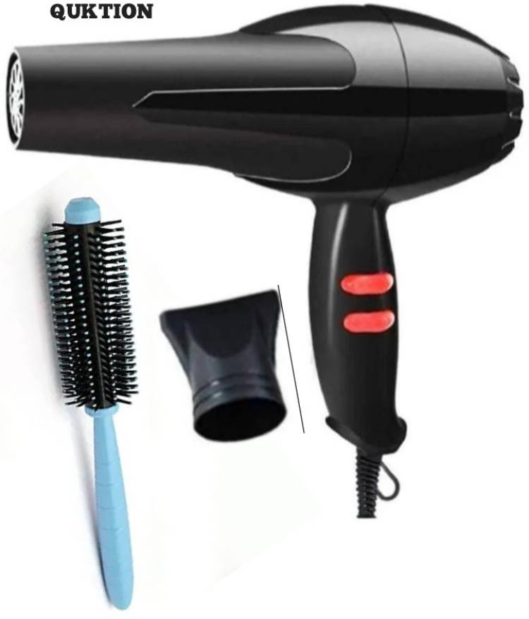 quktion HAIR DRYER 1500 WATT 2SPEED /2 HEAT SETTING WITH ROLING CURLING COMB MULTICOLOUR Hair Dryer Price in India
