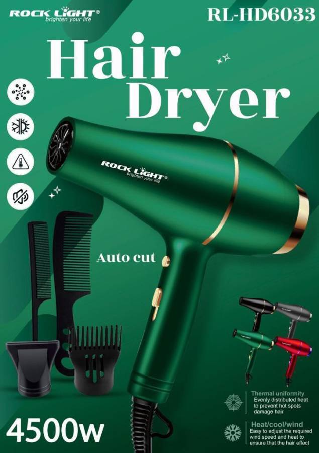 Sk world ROCK LIGHT RL-HD6033 HAIR DRYER 4500W WITH RICH LOOK Hair Dryer Price in India