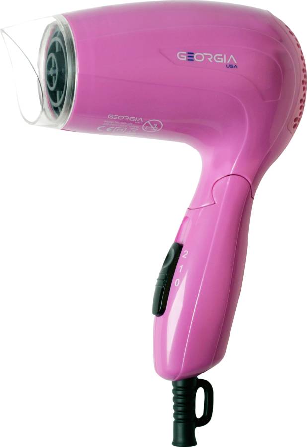 GeorgiaUsa GD-101-Pink Styling Hair Dryer With 2 Speed Settings (1000 Watts) Hair Dryer Price in India