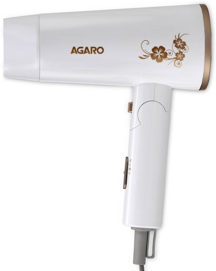 AGARO HD 1217 Hair Dryer, 2 Speed 3 Temperature Settings, Cool Shot,Foldable handle, Hair Dryer Price in India