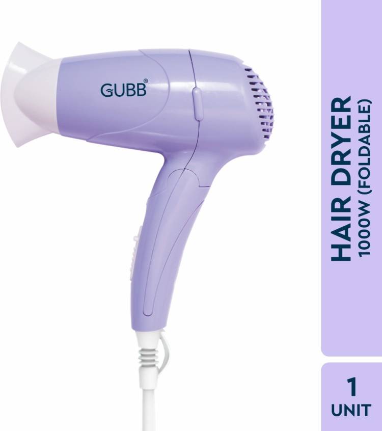 GUBB Hair Dryer |1000W | GB-128 | Compact | 2 Yrs Warranty & 6 Months Replacement Hair Dryer Price in India