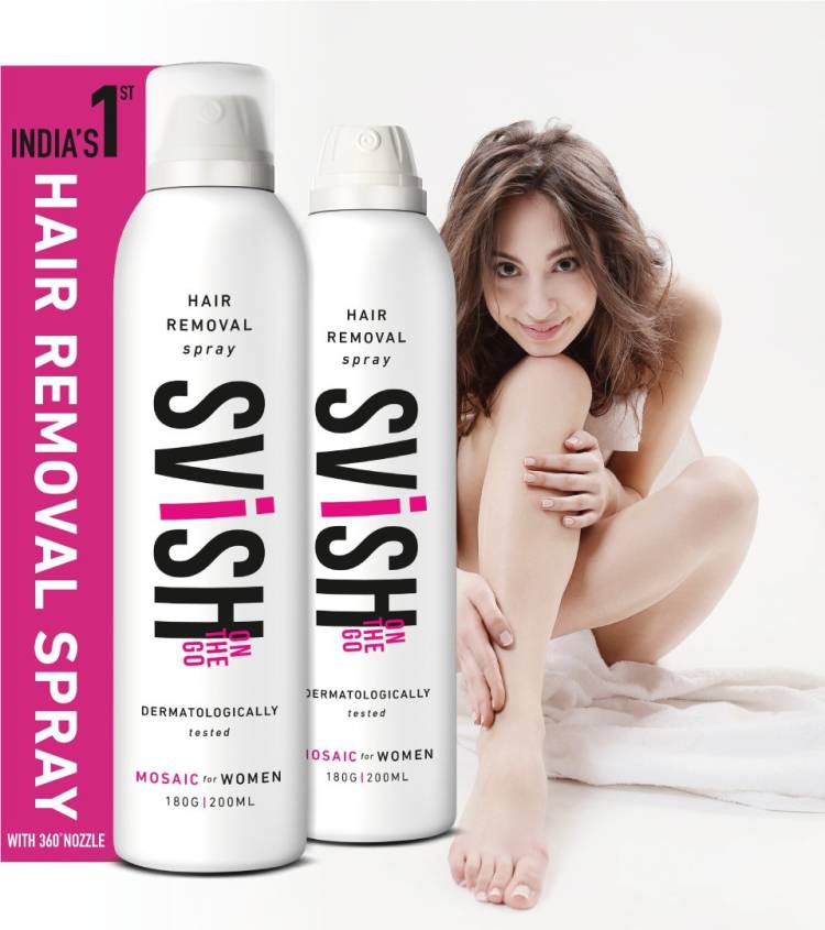SVISH Hair Removal Spray For Women | Painfree, Paraben free,Dermatologically Tested | Spray Price in India