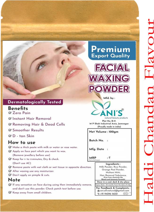 ANI'S Turmeric Haldi Chandan Facial Waxing Powder Wax Price in India