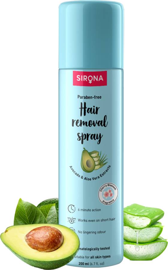SIRONA Hair Removal Cream Spray for Women Hands, Legs, Bikini Area & Under Arms Spray Price in India