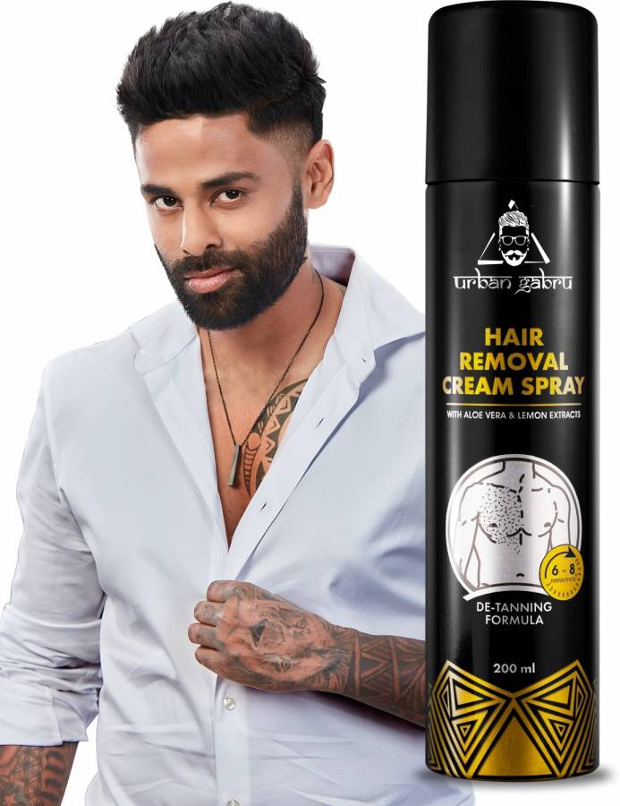 urbangabru Hair Removal Cream Spray for Men | Painless Body Hair Removal Spray Price in India