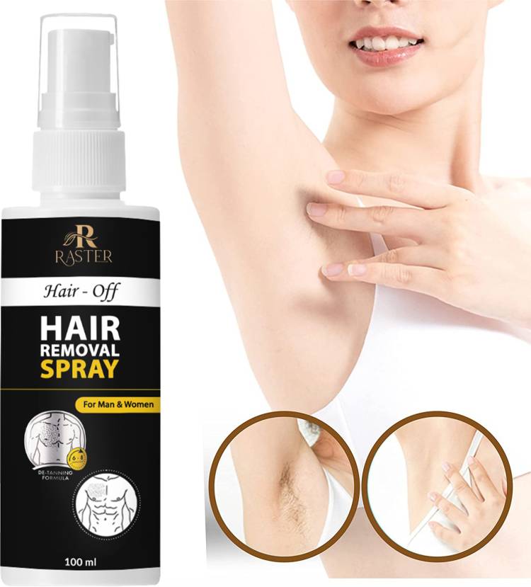 RASTER Hair Removal Spray for Men| Chest, Back, Leg &Underarms Spray Spray Price in India