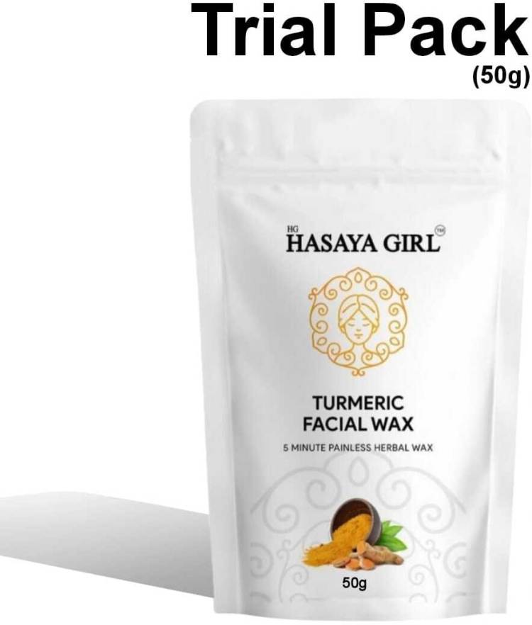 HGHASAYAGIRL TURMERIC FACIAL WAX - 5 MIN PAINLESS HERBAL Wax Price in India