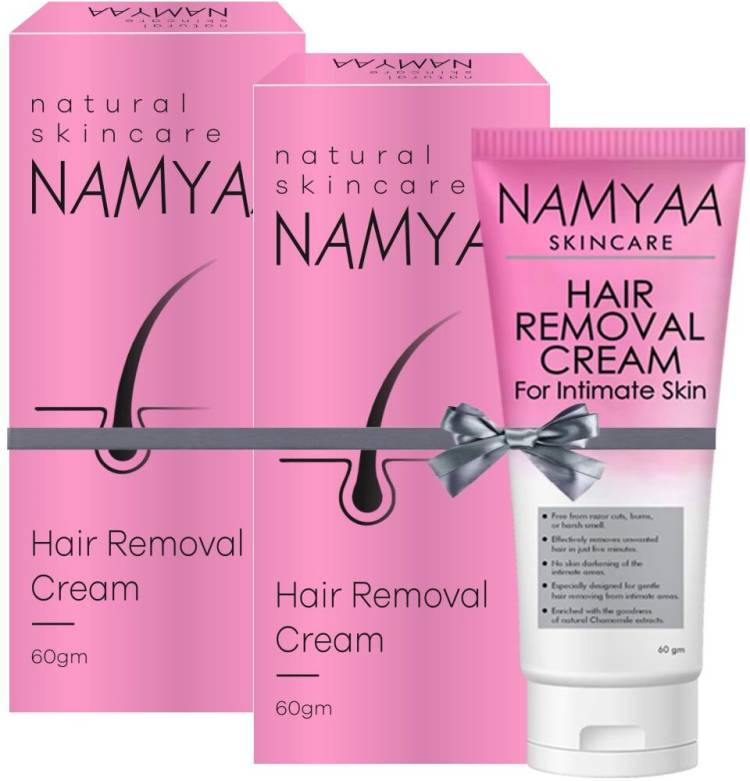 Namyaa Hair Removing Cream for Intimate Skin with After Wax Soothing Serum with Vitamin C-Pack of 2 Cream Price in India