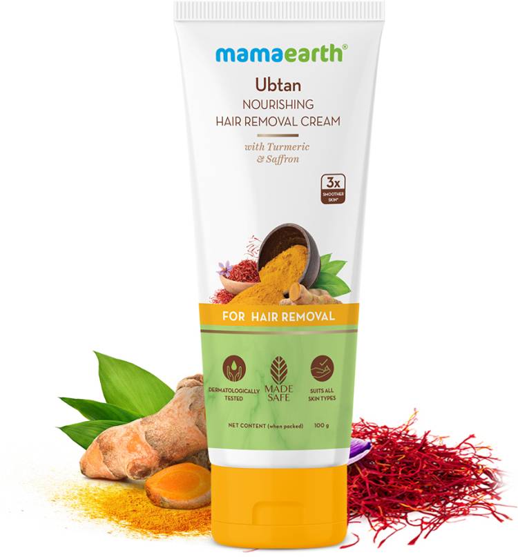 Mamaearth Ubtan Nourishing Hair Removal Cream With Turmeric & Saffron|No Harmful Chemicals Cream Price in India