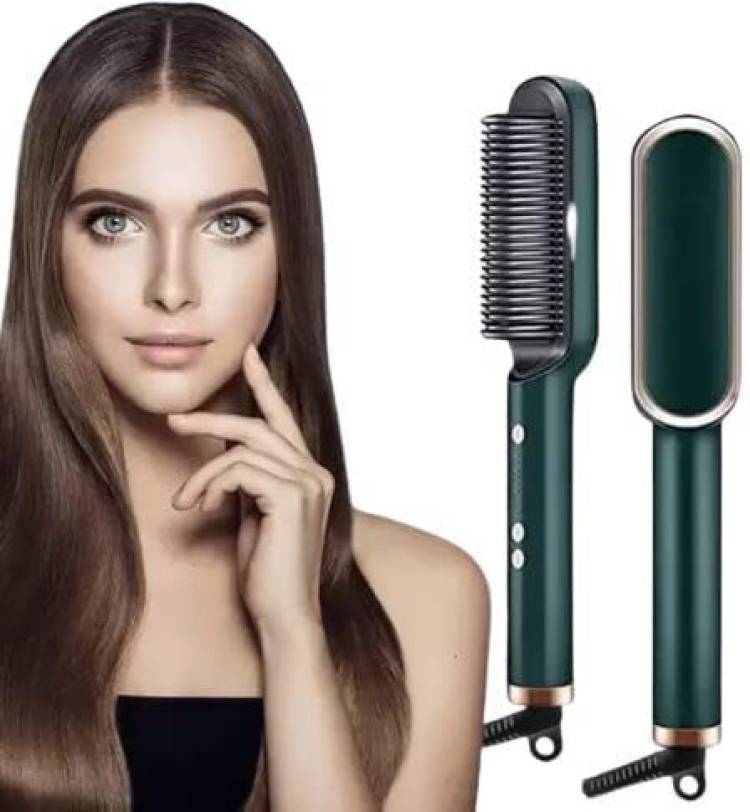 MADSWAS HAIR STRAIGHTENER BRUSH Electric Hair Straightener Brush HQT - 909B Hair Straightener Brush Price in India