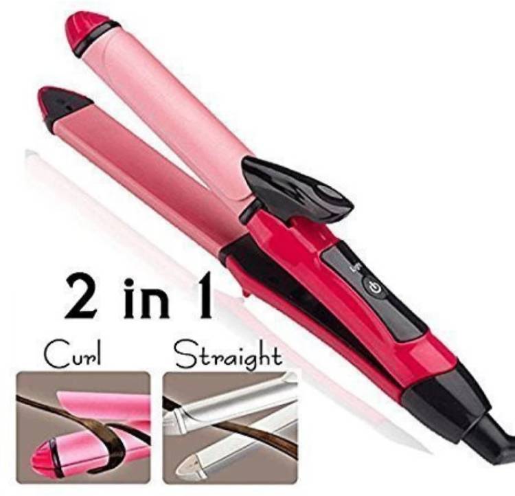 MEDIAL S 51 2 in 1 Hair Straightener and Curler for Women (Pack of 1,Pink) Hair Straightener Price in India