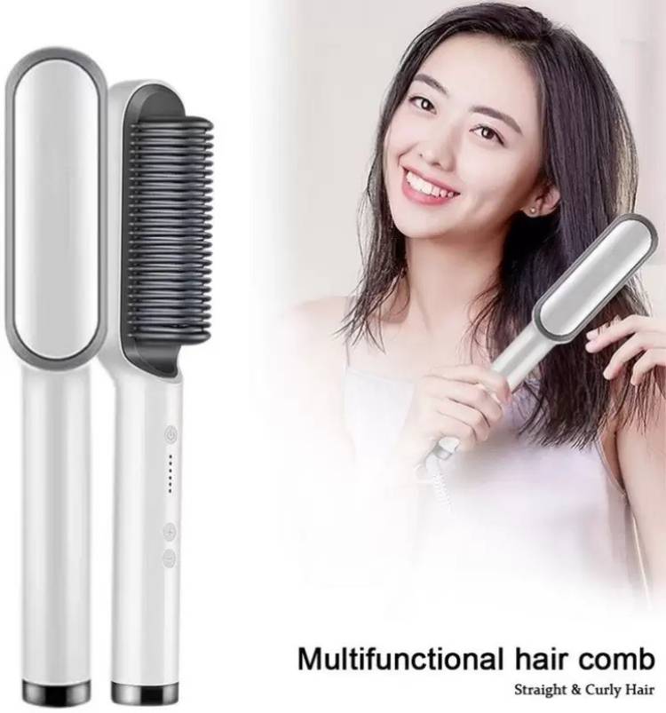 ROLFAST Hair StraightenerComb for Women & Men HairStylemulticolorBrush Hair Hair Straightener Brush Price in India