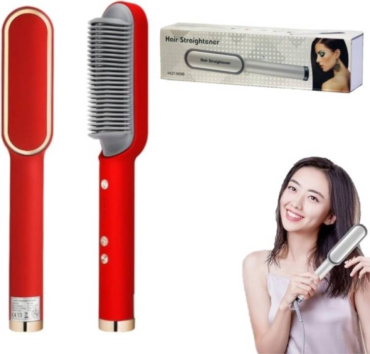 COLORSAYS Professional Hair Straightener PTC Technology Hair Comb Brush HQT-909BHair Salon Hair Straightener Brush Price in India