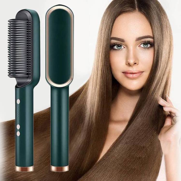 ROLFAST Hair Straightener Comb for Women & Men Hair Styler multicolor Straightener Brush Hair Straightener for Women & Men HairStylemulticolorBrush Hair StraightenerComb Hair Straightener Brush Price in India