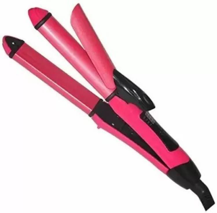 pink spirit cosmetics 2 in 1 Hair straigthner and curling hairs for men and women multifunction 2 in 1 Hair straigthner with curling and straight multi fuction Hair Straightener Price in India