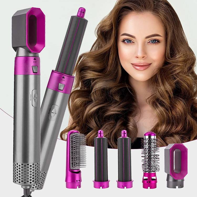 Gretal 5 in 1 Multifunctional Hair Dryer Comb Styler hot air Comb straightening Multifunctional Styling Tool for Curly Hair machine Hair Styler Hair Straightener Price in India