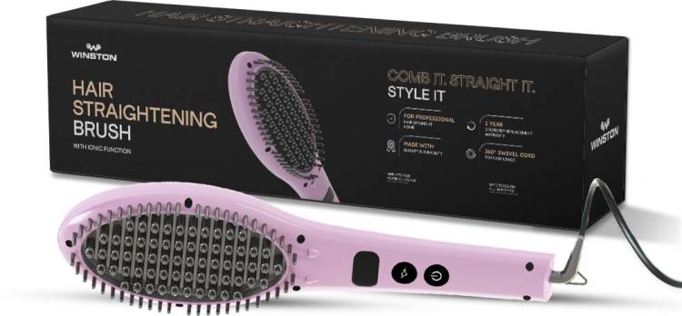 Winston Corded Hair Brush Hair Straightener Brush Price in India