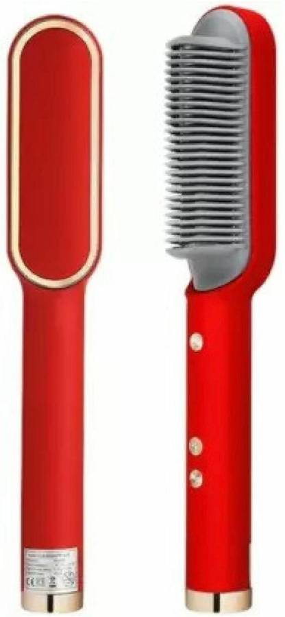 Larssst official hair straightner comb multicolour Hair Straightener Brush Price in India
