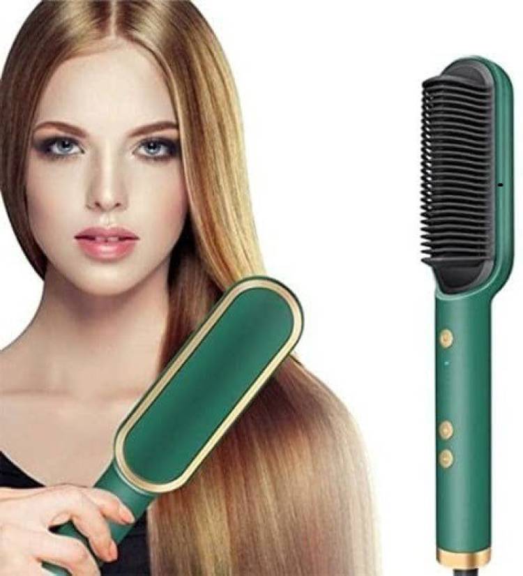 NezTech Hair Straightening Iron Built with Comb, Fast Heating Perfect for Salon Hair Straightener Price in India